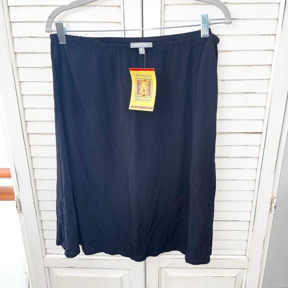 Habitat Dresses & Skirts - NWT Habitat Clothes to Live In Skirt Women Med Black Pull On Modest Midi